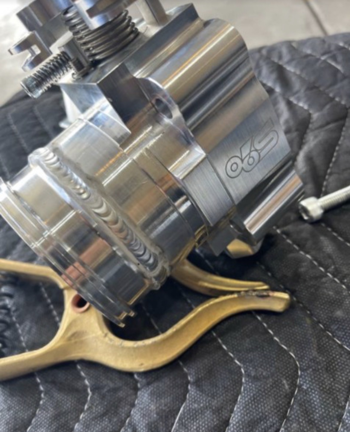 Precision TIG-welded machined aluminum assembly