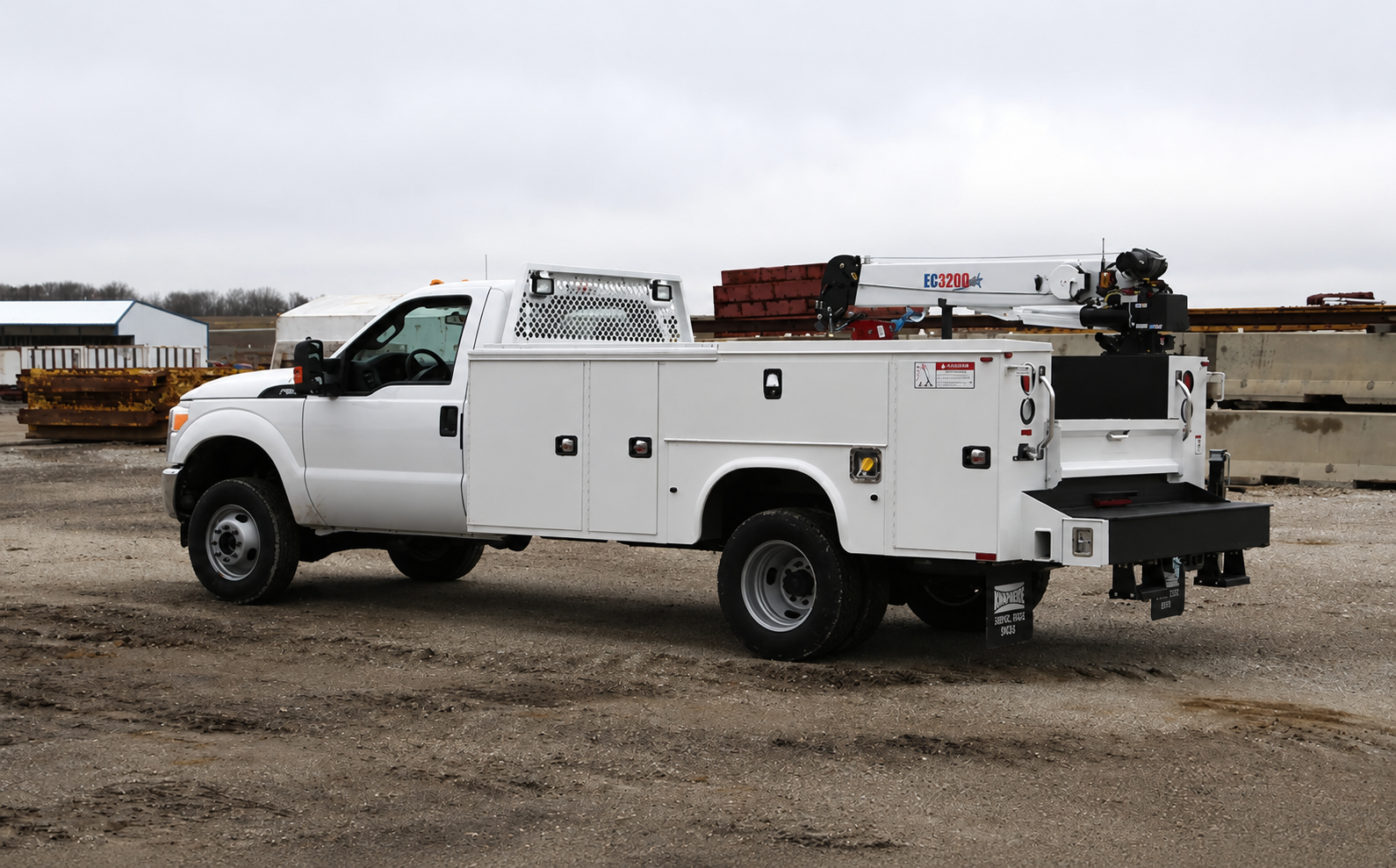 Mobile welding service truck ready for on-site work